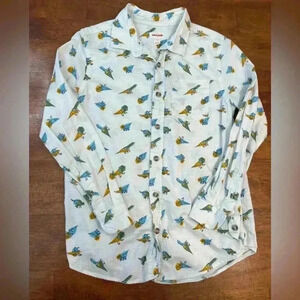 Cat and Jack Dinosaur boys button down shirt size Large(12/14)